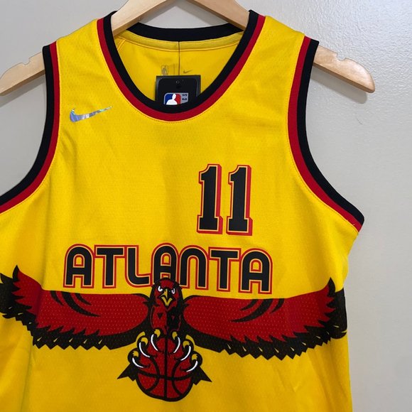 Nike NBA Atlanta Hawks Trae Young #11 Basketball Youth Jersey Size NEW - Picture 4 of 16